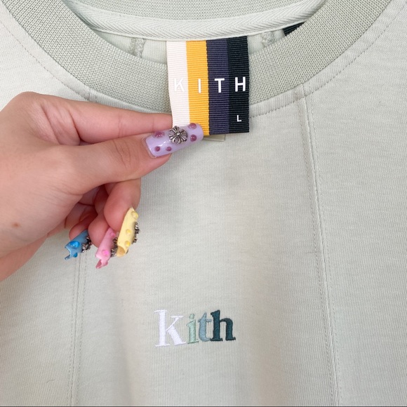 kith garment dyed paneled tee